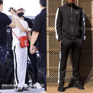 防弹少年团J-HOPE郑号锡SHETHISCOMMA韩国代购正品潮牌休闲裤长裤