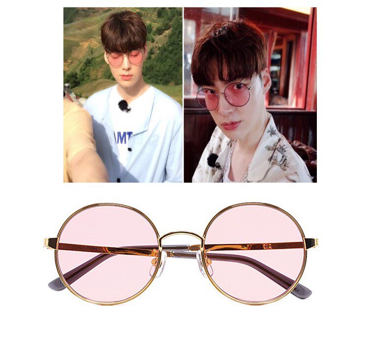 新西游记4 安宰贤同款韩国代购正品Double Lovers粉色太阳眼镜