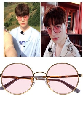 韩国粉色太阳眼镜