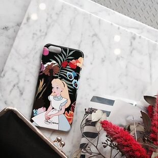韩国代购High Cheeks爱丽丝迪士尼合作款IPHONE6/6S手机壳