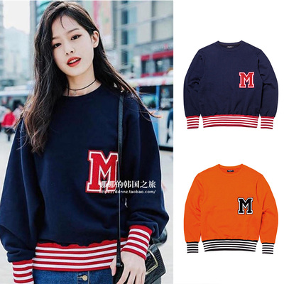 韩国代购字母卫衣