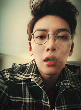 韩国正品代购直邮PROJEKT PRODUKT池昌旭李弘基同款镀金圆框眼镜