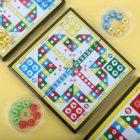 Детская игра Самолетные шахматы, стратегическая игра, большой магнитный складной комплект для детского сада, семейные игры