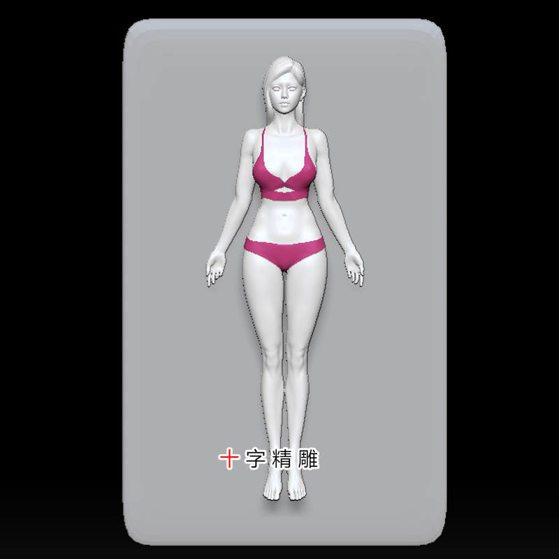 美女stl圆雕图木雕精雕图女性三维雕刻249cnc人体雕刻3d打印模型