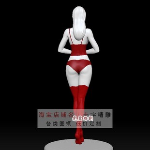 女性站姿stl模型三维max女生234女模特犀牛rhino美女精雕圆雕图