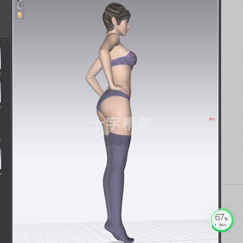 clo3d人体模特女性内衣367女美少女模型女生CLO3D