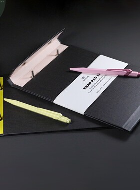 日本 Postalco Snap pad SQ 限量款炭灰色按扣夹笔记本记事本手帐