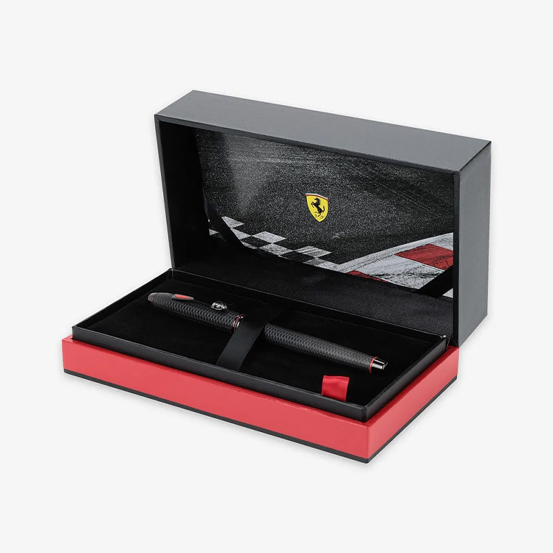 CROSS 高仕 法拉利联名双色18K金尖钢笔金属黄铜笔杆黑色pvd礼盒