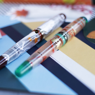 现货OPUS 88JAZZ爵士猫掌金猫圣诞限量300支大型正统滴入式钢笔