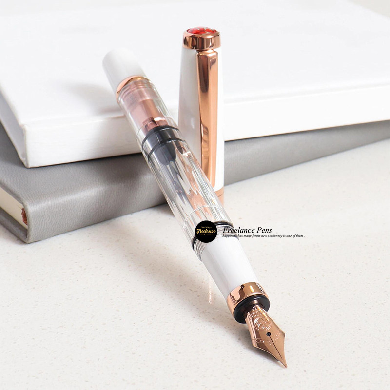 TWSBI三文堂DIAMOND钻石580alRose Gold II白色玫瑰金II活塞钢笔