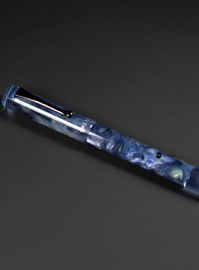 现货OPUS 88DEMO BLUE SAPPHIRE地球蓝宝石大型正统滴入式pvd钢笔