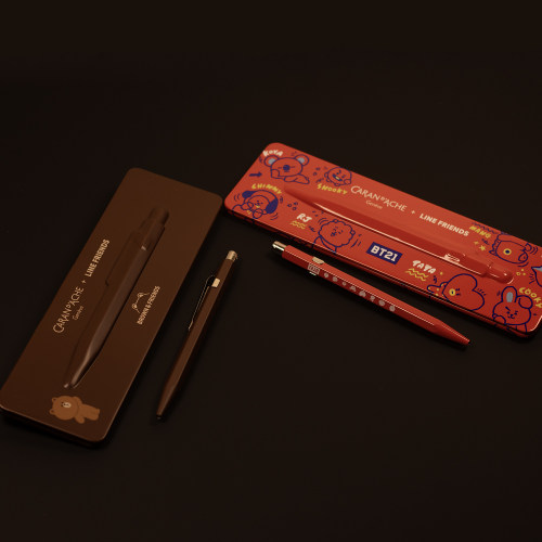 瑞士 卡达 CARAN D'ACHE 849 LINE 布朗熊 联名全球限量版 圆珠笔