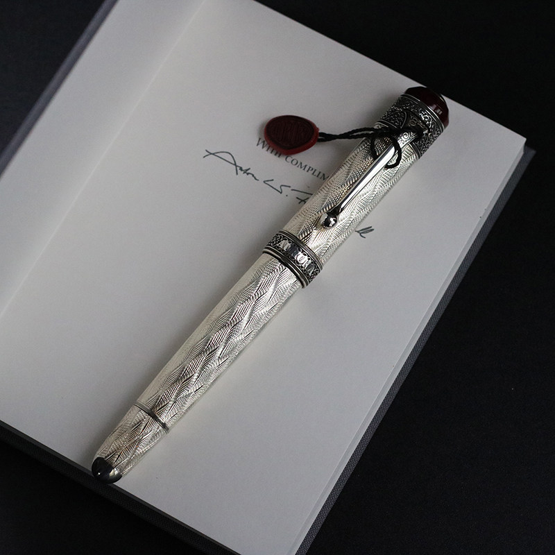 AURORA奥罗拉 80周年限量版1919支925纯银18K金属钢笔书写送礼