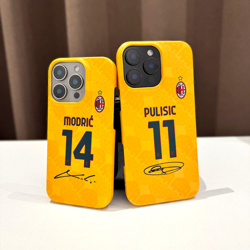 2026年莫德里奇AC米兰二客球衣款iphone 13XSMAX XR 16pro MAX 15 17 Pro plus 14plus手机壳小米华为OPPO