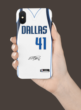 诺维茨基独行侠球衣款iphone78XSMAXR 6s11 12Proplus磨砂手机壳