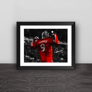 利物浦托雷斯背影款实木装饰相框照片墙桌摆挂框件家居壁画包邮