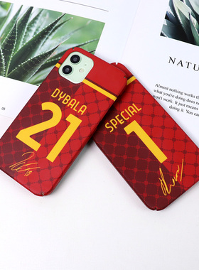 22年迪巴拉罗马主场球衣iphone78XSMAXR 6s11 1213Proplus手机壳