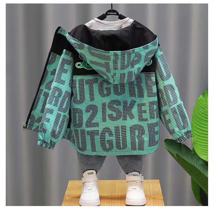 童装男童外套秋装2023新款洋气儿童春秋季中大童中长款男孩风衣潮