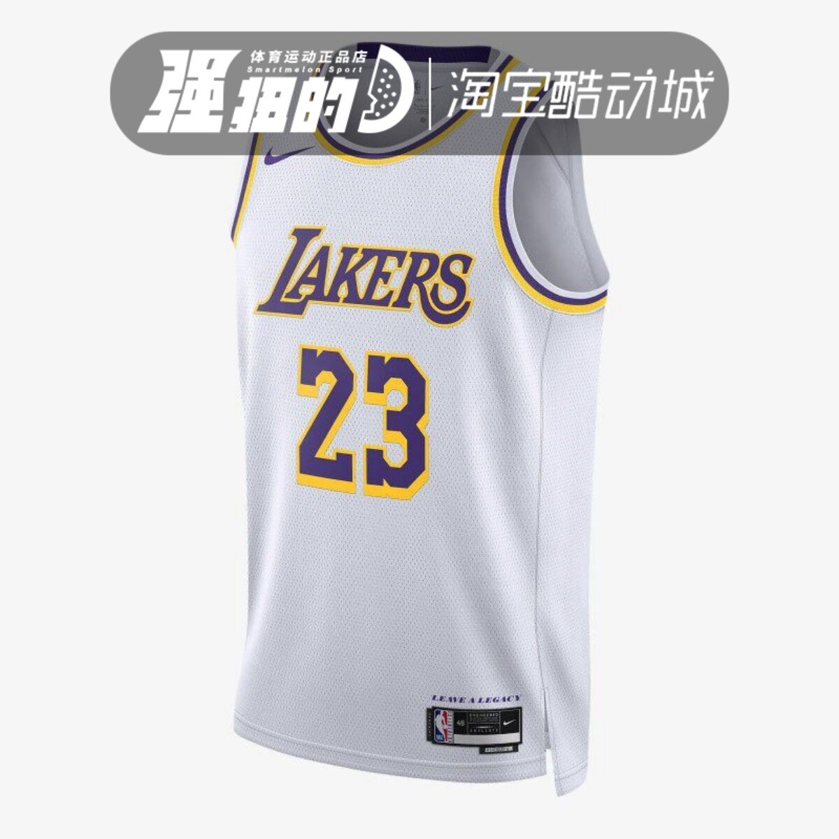 NIKE/耐克 23赛季洛杉矶湖人队詹姆斯男子速干无袖球衣DN2081-103