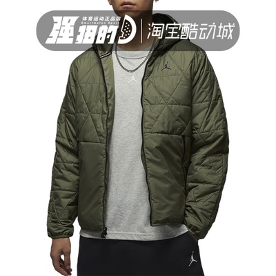 NIKE耐克Jordan男子外套轻薄棉服连帽保暖棉衣夹克FZ3163-222-231