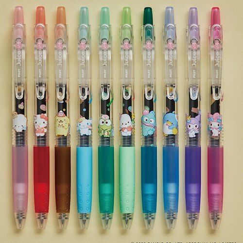 新款日本juice三丽鸥限定凯蒂猫丑鱼美乐蒂果汁笔0.5mm