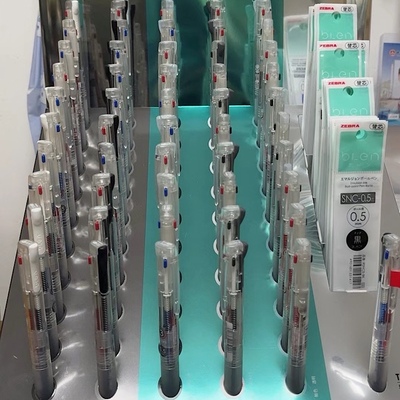 现货新款日本zebra斑马Blen透明杆限定款多功能圆珠笔2+1自动铅笔