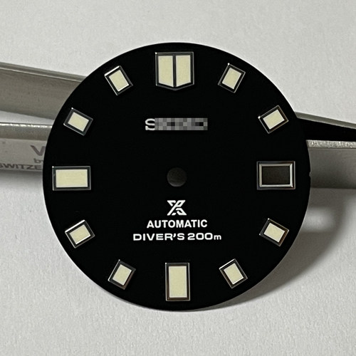 【支持改装组装】SKX007配件夜光立体方字丁表s盘NH35A/NH36字面