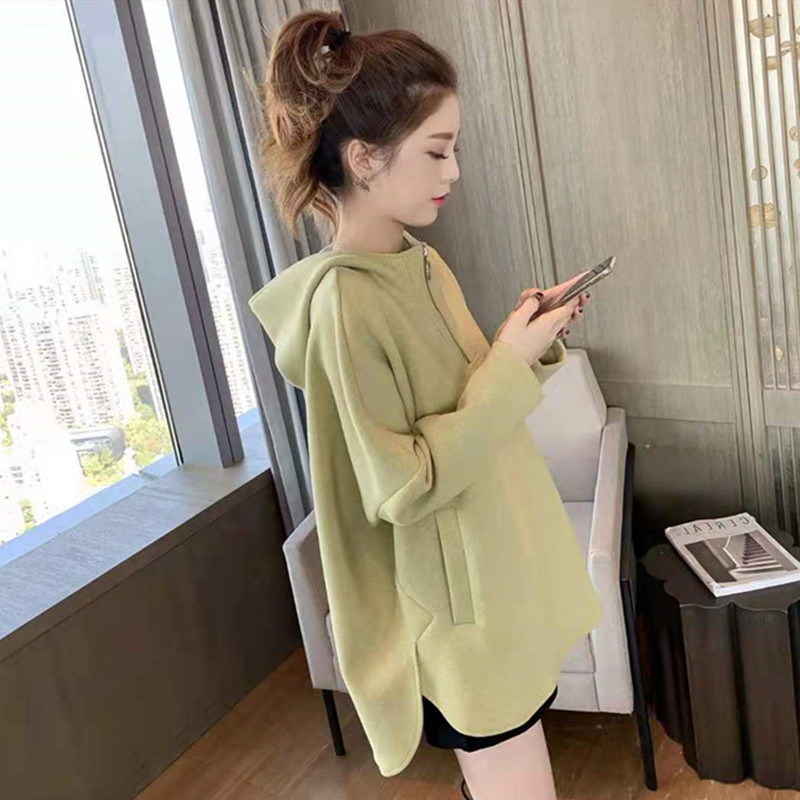 2026春秋新款卫衣连帽衫女装设计感小众小个子潮ins慵懒风薄上衣