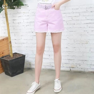 夏季牛仔短裤 成衣染色后袋绣花