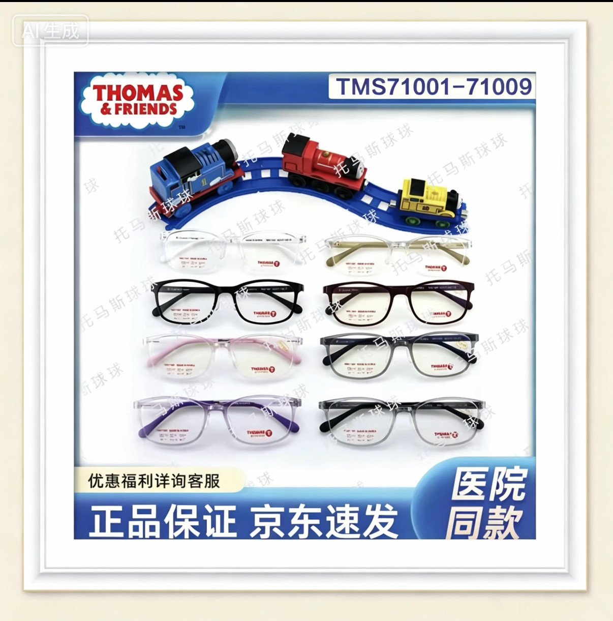 【官方直营】THOMAS托马斯进口国中TMS71001-71003-71007系列镜架