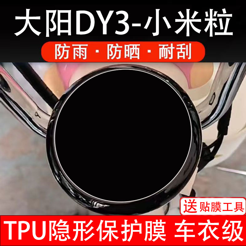 大阳DY3 小米粒仪表膜电动车液晶显示屏幕保护非钢化贴纸盘码改装