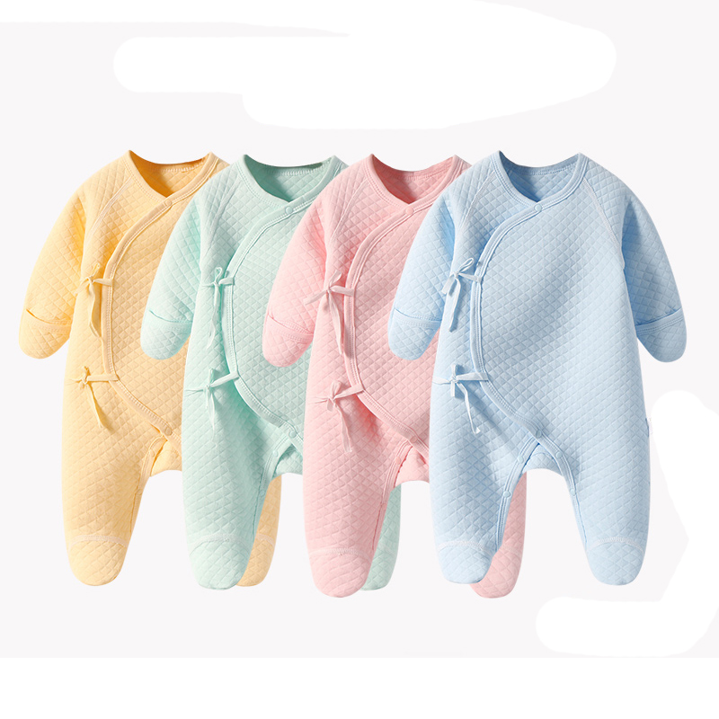 婴儿新生儿哈衣连体衣保暖衣爬服
