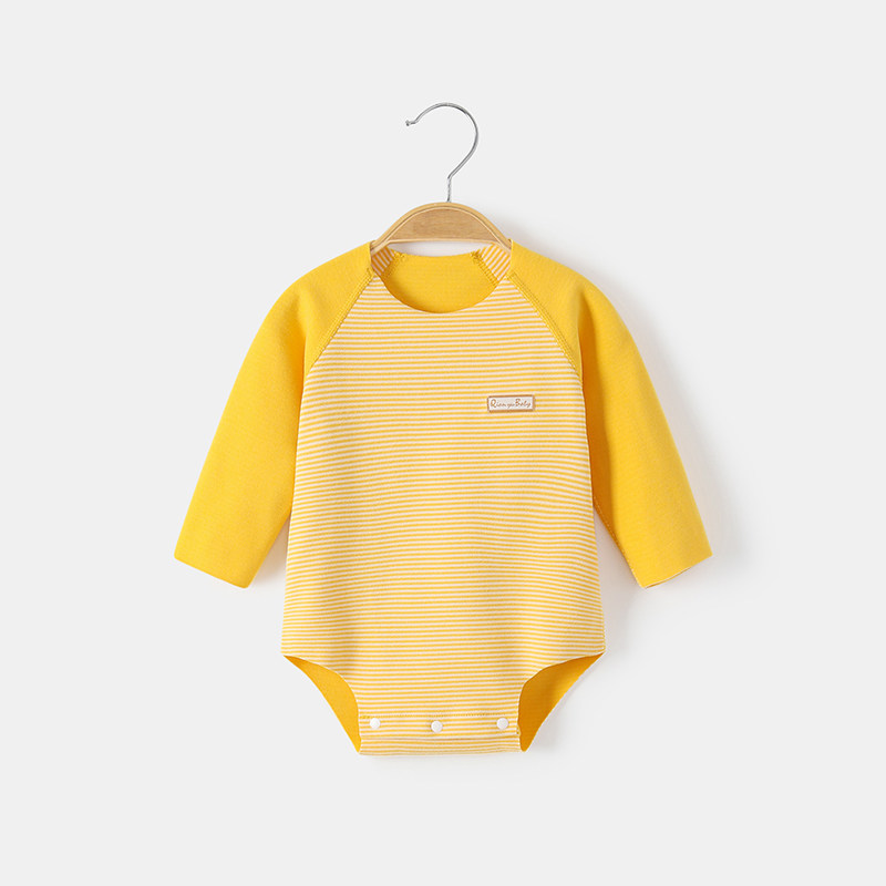 秋冬宝宝加绒保暖包屁衣童连体衣