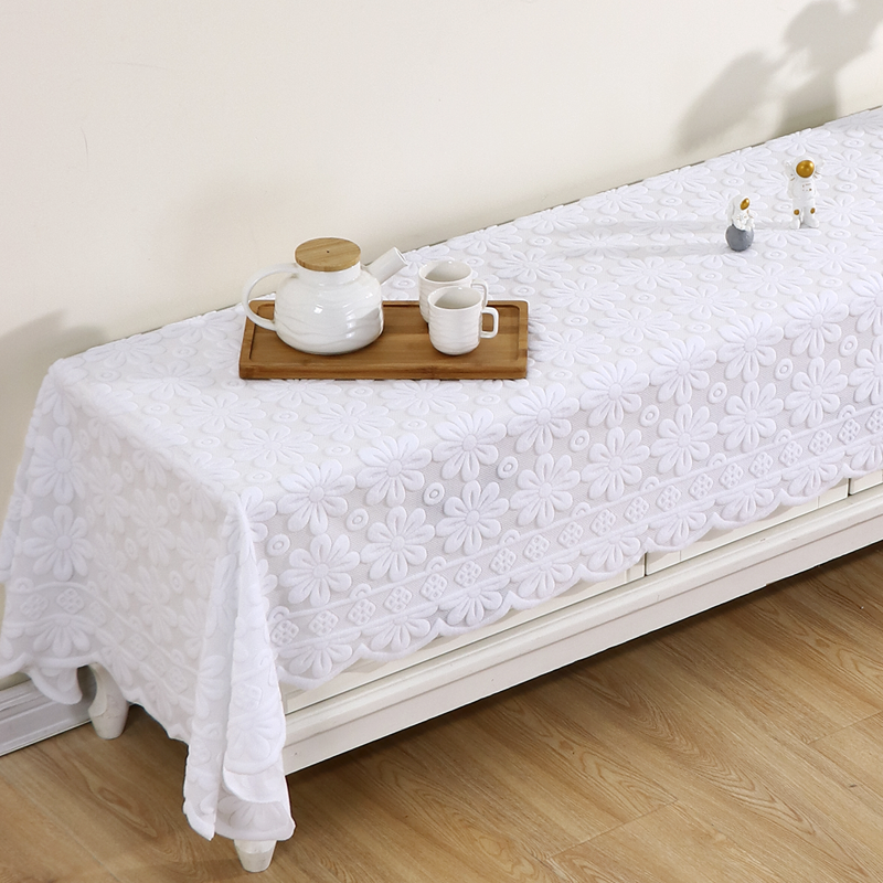 简约电视柜遮丑防尘桌布轻奢高级餐边柜盖布鞋柜茶几桌布台布蕾丝,居家布艺,万能盖巾,淘宝优惠券,粉丝福利购,淘宝优惠卷