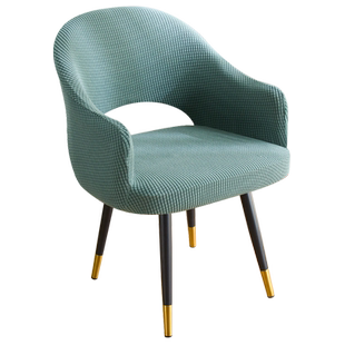 简约椅子套罩通用家用弹力欧式连体圆弧异形镂空椅套椅垫套装连体