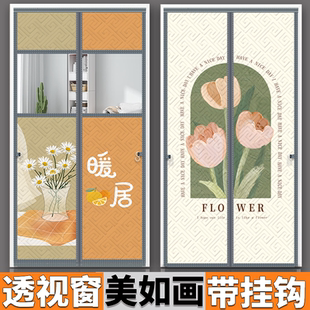 棉门帘家用磁吸帘子防风保温保暖空调防走冷卧室入户门防寒帘 冬季