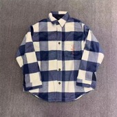 Scott 毛呢刺绣格子长袖 cactus Travis Jack Shrt TS男女衬衫 外套