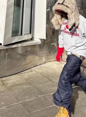 Drkshdw Blue Opium YVL风格原牛宽松直筒牛仔裤Playboicarti同款