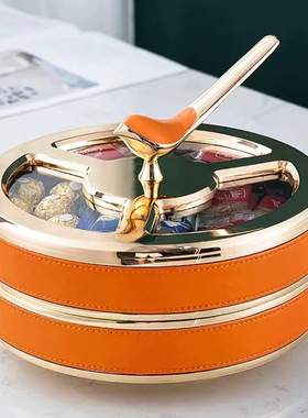 干果收纳盒客厅茶几坚果糖果盒轻奢干果盒带盖家用零食盒瓜子干果