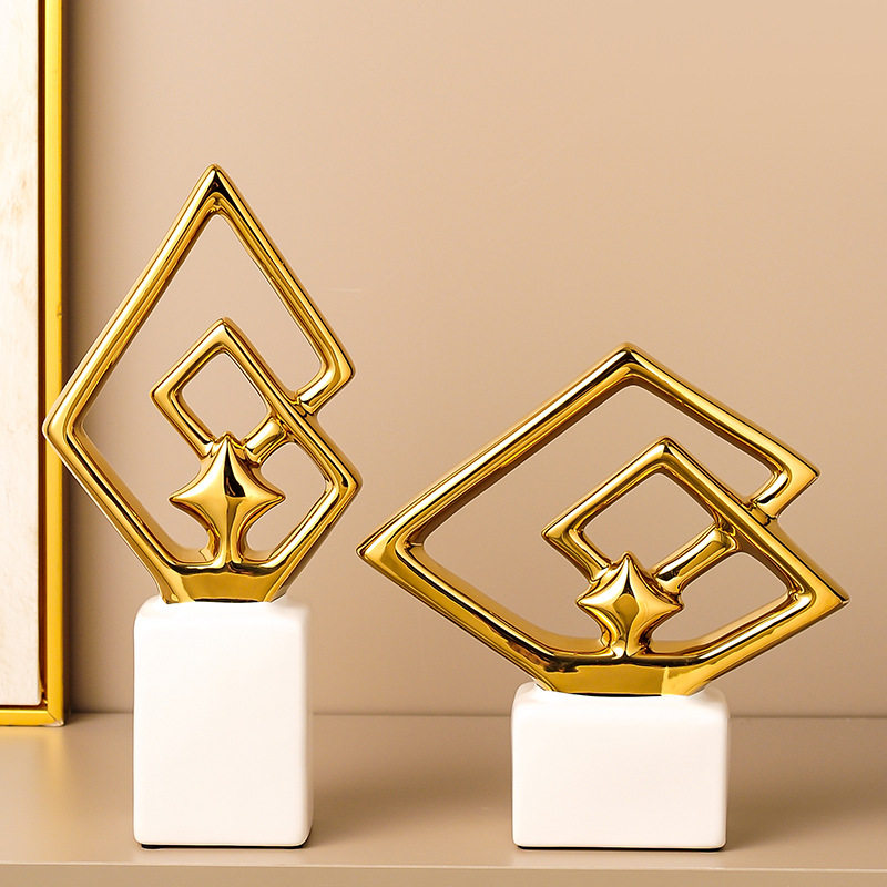 现代轻奢电视柜摆件客厅玄关酒柜餐边柜感装饰品乔迁新居礼品,家居饰品,装饰摆件,淘宝优惠券,粉丝福利购,淘宝优惠卷