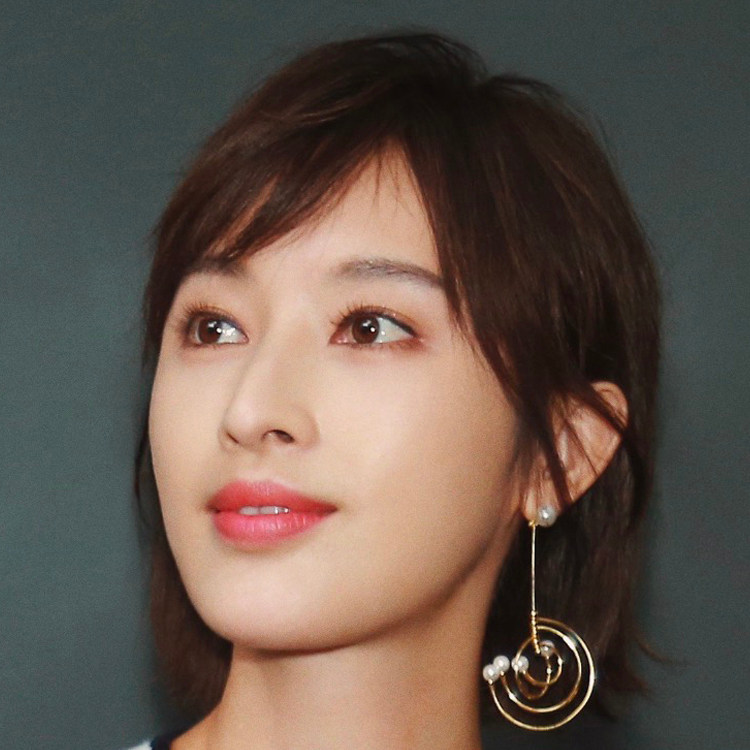 我的新衣张俪明星同款韩国简约开口不对称半圆珍珠耳环耳坠耳钉