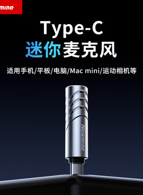 纽曼 ZM16迷你麦克风直播视频拍摄便携Type-C直插式小话筒麦克风