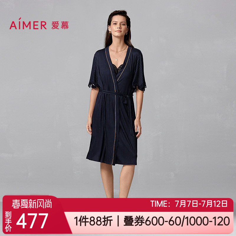 爱慕莫代尔女士家居服中长睡袍