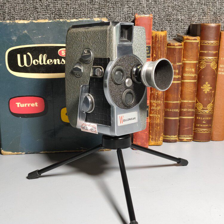 1959年代美国古董万伦沙Wollensak 8毫米8mm胶片电影摄影机机械ok