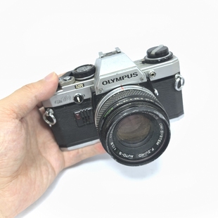 故障古董奥林巴斯OM10胶片135胶卷单反机械快门相机50mm1.8镜头