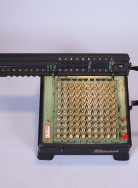 西洋古董门罗机械计算机美国Monroe L型手摇计算器1930年代功能ok