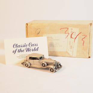 西洋古董老爷车模白镴锡铅丹伯里铸币厂1932年克莱斯勒 Le Baron