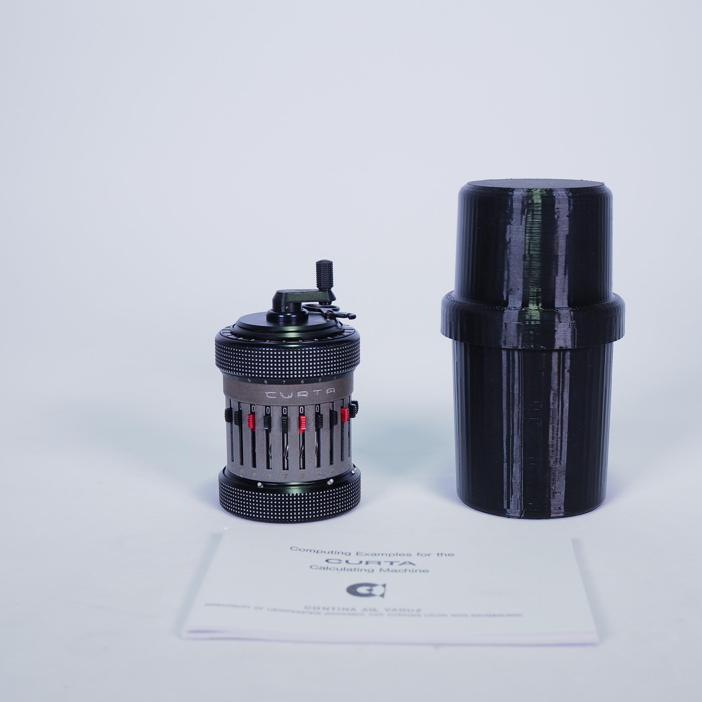 文旅古董微型科塔库塔Curta II型机械手摇计算器修复品功能正常