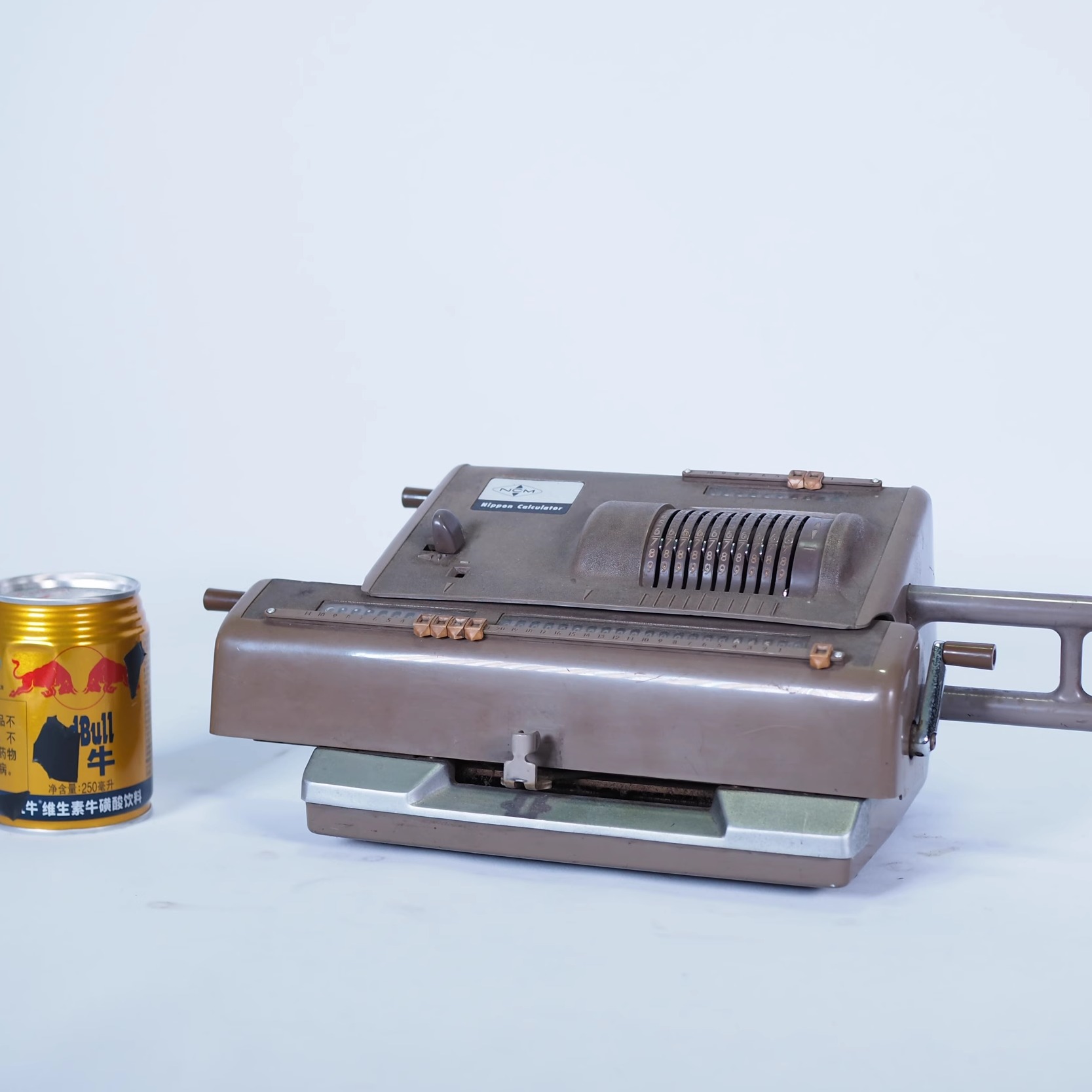 瑕疵文旅古董旧货日本计算器株式会社手摇计算器故障缺手摇把摆件