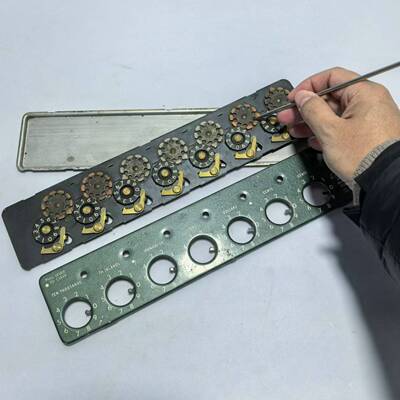 100年前古董计算尺平板加法机铜铁机械算盘转盘拨算器7品文创怀旧